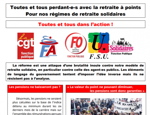 Tous perdants avec le projet de réforme des retraites !