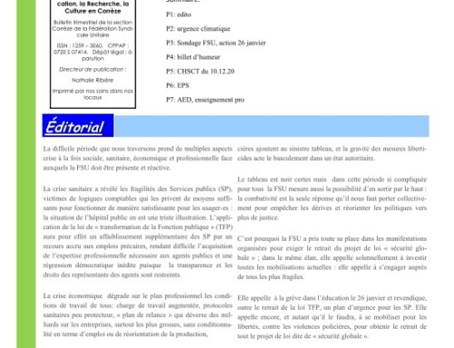 Pour n°114 Décembre 2020