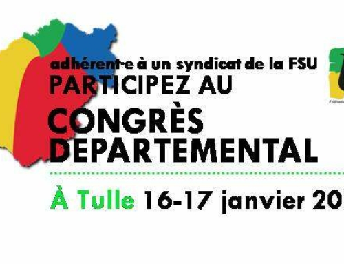 Congrès départemental : inscrivez-vous !