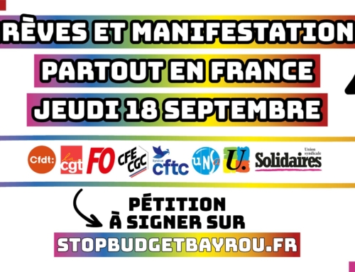 Grève du 18/09 : Les sacrifices pour le monde du travail, ça suffit !